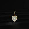 Heart Shaped Diamond Halo Pendant